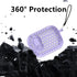Compatible AirPods Pro Case Cover with Cleaning Pen Kit, Anti-Fall Lock Design, Hollow TPU Drop Protection, Front LED Visible Cover with Rope for ...