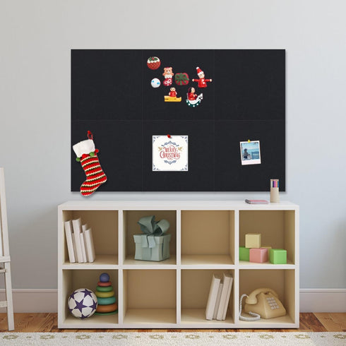 Cork Board 12"x 12" Self-Adhesive Black Cork Board, 1/4" Thick Cork Boards, 2 Pack Black Bulletin Board (3030BK-6mm-2p)...