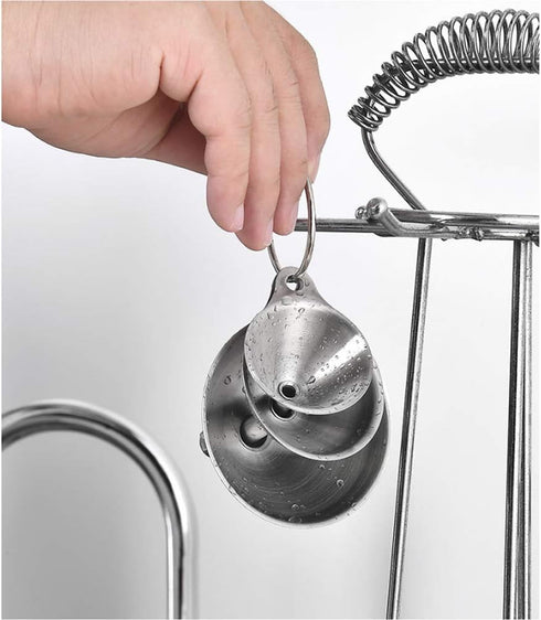 Stainless Steel Funnels, Large Small Funnel Set of 3, Food Grade Mini Metal Kitchen Funnel for Transferring Essential Oils, Liquid, Fluid, Small F...