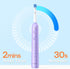 Bitvae R2 Rotating Electric Toothbrush for Adults with 8 Brush Heads, 5 Modes Rechargeable Power Toothbrush with Pressure Sensor, Purple...