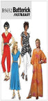 BUTTERICK PATTERNS B5652 Misses' Top, Dress, Caftan, Jumpsuit and Pants, Size ZZ (LRG-XLG-XXL)...