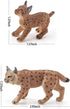 2 Pcs Realistic Lynx Figure Plastic Lynx Figurine Lynx Action Figure Simulated Lynx Model for Halloween Christmas Birthday Party Favors Decoration...