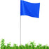 Blue Marker Flags, 100 Pack Construction Marking Flags,4x5x16 Inch, Yard Flags Marker, Lawn Flags, Invisible Fence, Survey Flags, Landscape Flags,...