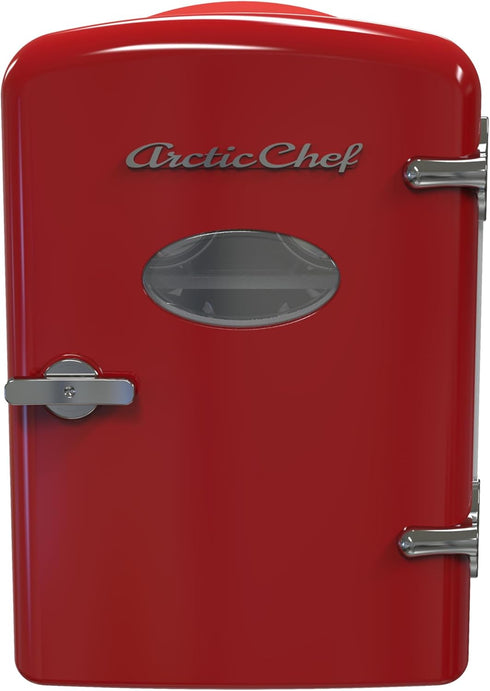 ARCTIC CHEF RMIS129RED Mini Compact Refrigerator-Red, 0.14 Cubic Feet...