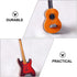 Toyvian 2Pcs Miniature Guitar Dollhouse Mini Musical Instrument Wood Bass Guitar Model Ornament for Fairy Garden Accessories Kids Play Toys Birthd...