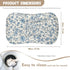 Blue Ditsy Floral Crib Sheets for Boys or Girls Pastoral Style Ditsy Flower Soft and Breathable Crib Mattress Sheet French Countryside Baby Cradle...