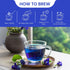 BLUE TEA - Butterfly Pea Flower Tea - 3.52 Oz (200+ Cups) Loose | ANTIOXIDANT RICH | Chemical Free - Caffeine Free - Detox Tea - Flower Based - No...
