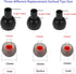 Earbud Tips Soft and Comfortable Silicone Earbud Tips Ear Bud Replacement Pieces Silicone Fit Most in-Ear Headphones?Inner Hole 3.8mm -5.5mm?18 Pa...