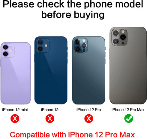 2PCS ASDAWN Back Rear Camera Lens Glass Replacement for iPhone 12 Pro Max 6.7 Inches with Pre-Installed Adhesive, Installation Manual + Repair Too...