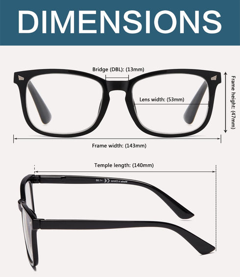 BLUELESS Reading Glasses Women - Fashion Ladies Readers(Black/Purple, 0.00)...