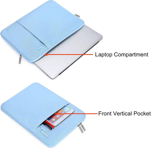 MOSISO Laptop Sleeve Bag Compatible with MacBook Air/Pro, 13-13.3 inch Notebook, Compatible with MacBook Pro 14 inch M3 M2 M1 Chip Pro Max 2024-20...