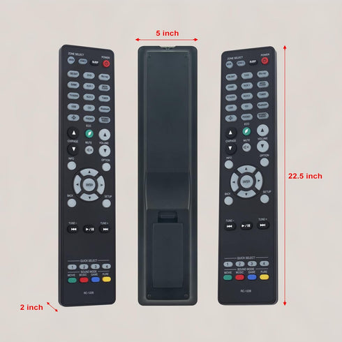RC-1228 Sub RC-1227 RC-1217 RC-1218 RC-1192 Replacement Remote Fit for Denon Integrated Network AV Receiver AVR-X3600H AVR-X2600H AVR-S950H AVR-X3...
