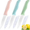 3 Pieces Ceramic Knives set, 4 inch Fruit Knife is Suitable for Most Vegetables, Fruits and Meats...