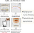 TOPGRILLZ 18K Gold Plated Iced Out Simulated 8 Top and Bottom Diamond Grills for Your Teeth with Extra Molding Bars...