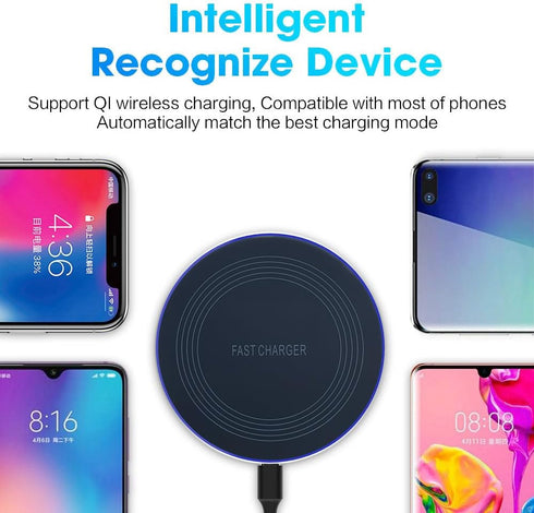 Wireless Charging Pad 20W, Wireless Charger iPhone, Fast Wireless Charger Compatible with Samsung Galaxy S24 S23 S22 S21 S20 FE, Wireless Charger ...