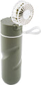 O2COOL Breezy Sip Water Bottle With Removeable Handheld Battery Powered Fan (Olive)...