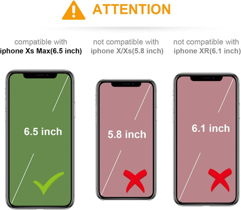 KIHUWEY Compatible with iPhone Xs Max Case Wallet with Credit Card Holder, Premium Leather Magnetic Clasp Kickstand Heavy Duty Protective Cover fo...