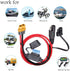 10AWG SAE to XT60 Connector Extension Cable,with 15A Protection Fuse for Safety,SAE Plug XT60 Female Adapter Charger Solar Panel Cable for Solar G...