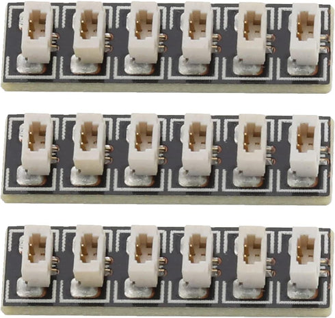 eMagTech 3X 6 Port Expansion Boards DIY Kit Compatible with Lego and All Other Building Blocks Brand for LED Lights Cables Power Options 24x6.5mm...