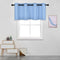DECOVSUN Sky Blue Valances for Windows 52X18 Inches Blackout Thermal Insulated Valance with Grommet Top for Kitchen Living Room Short Straight Dra...