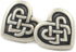 Bezelry 12 Pieces Celtic Heart Love Knot Metal Shank Buttons. 19mm (11/16 inch) (Antique Silver)...