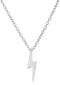 Geometric Zig Zag Flash Electrify Lightning Bolt Dangle Stud Earrings Pendant Necklace CZ Zig Zag for Women & Teens Yellow Rose Gold Plated .925 S...
