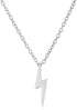 Geometric Zig Zag Flash Electrify Lightning Bolt Dangle Stud Earrings Pendant Necklace CZ Zig Zag for Women & Teens Yellow Rose Gold Plated .925 S...