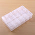 15 Grids Large Plastic Storage Box, Clear Organizer Box with Detachable Dividers Jewelry Organizer Box Bead Organizer Storage Container for Tackle...