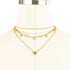 Doubnine Sun Star Dainty Gold Choker Multilayer Necklace Crysral Boho Charm Necklace for Women...