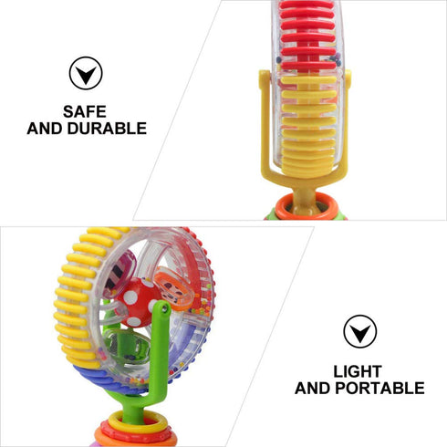 Toyvian High Chair Toy Baby Ferris Wheel Toy Suction Cup Newborn Spinner Activity Toy Newborn High Chair Rattle Interactive Development Educationa...