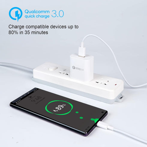 TPLTECH Quick Charge 3.0 Wall Charger Fast Charging for LG Aristo 2 M210 MS210 /2 Plus (X212), Aristo 3/3 +, Aristo 4 +, Aristo 5/LG X212tal Xpres...