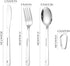 Camp Flatware Sets- Stainless Steel Spoon Fork Knife - Matching Matching Quick Hook - Ultralight Utensils for Backpacking/Hiking/Camping - 4oz...
