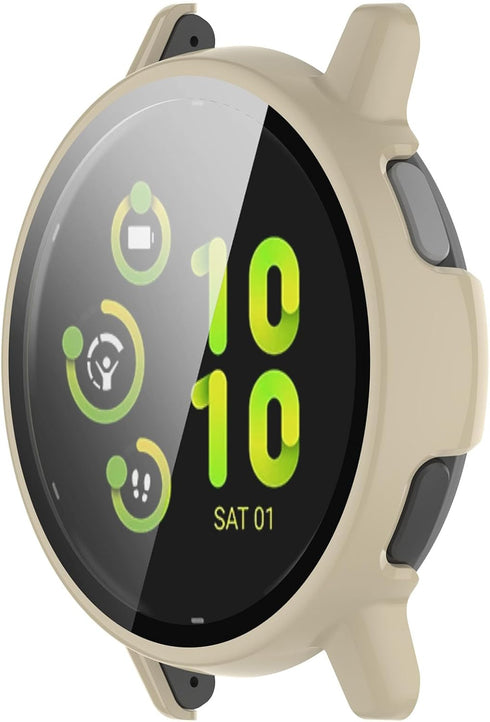 Screen Protector Compatible with Garmin Vivoactive 5 Cases (42mm) Smartwatch Case Scratched Full Cover Screen Protectors intended for GarminActive...