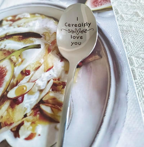 I Cerealsly Love You Gift Spoons for Husband Wife Christmas Birthday Gifts for Boyfriend Girlfriend Anniversary Valentine's Day Gift for BF GF Cer...