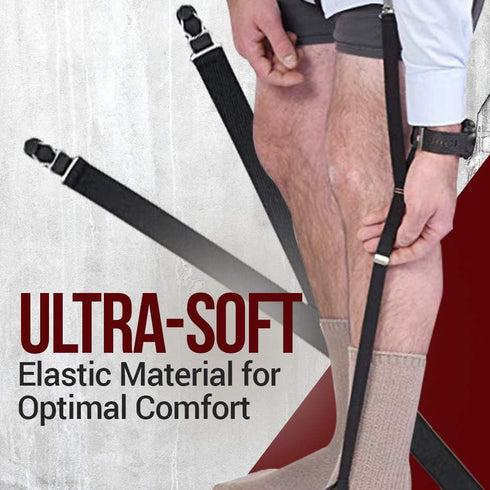 Hold’Em Garter Grip Shirt Stays MADE IN USA Ultra Soft Plush Elastic with Durable Everlasting Garter Grips - Stirrup...