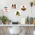 BEUNITONE 4PCS Christmas Gnomes Embroidery Kit Xmas Tree Stamped Cross Stitch Kit Snowflake Mistletoe Needlepoint Kit for Adult Beginner with Inst...