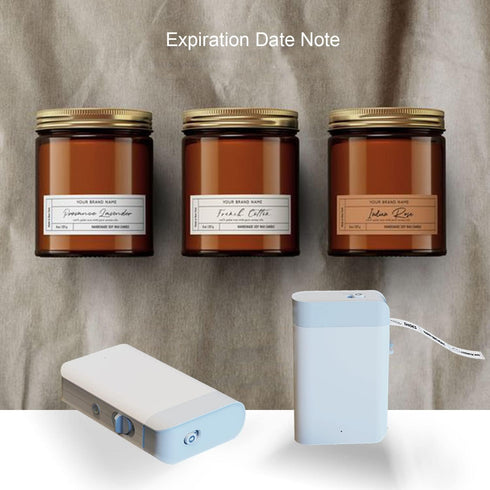 Label Maker Mini Bluetooth Thermal Label Printer Rechargeable Portable Pocket Inkless Printer, Mini Sticker Maker with 3 Tapes for School Office K...