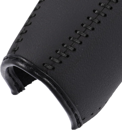 X AUTOHAUX Black Car Genuine Leather Stick Shift Cover Gear Shift Knob Cover for Toyota Camry 2007-2011 Black Line...
