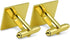 Harry Potter Slytherin Painted Crest Square Cufflink Set Gold Color...