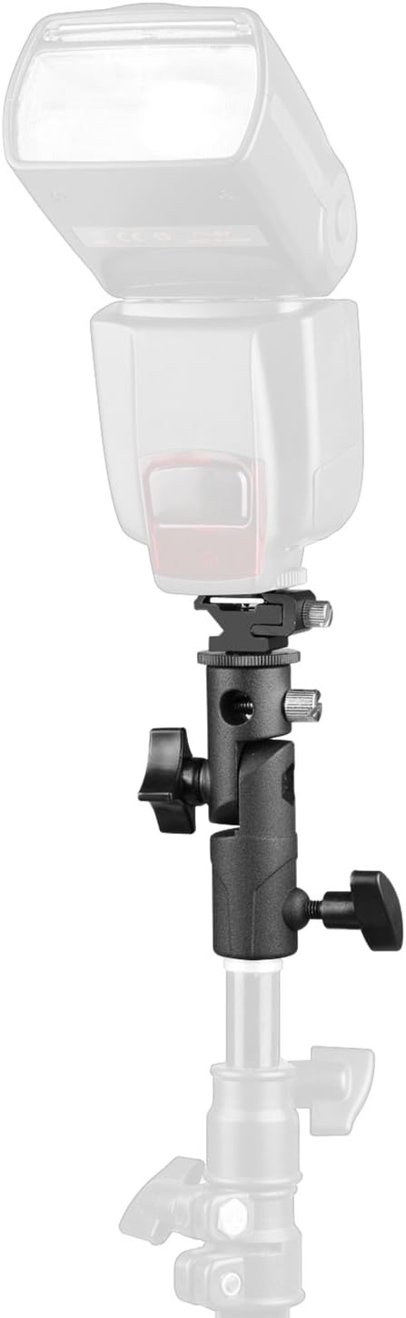 Anwenk Camera Flash Speedlite Mount Swivel Light Stand Bracket with Umbrella Reflector Holder for Camera DSLR Nikon Canon Pentax Olympus and Other...