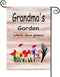 FANDEER Grandma's Garden Garden Flags Decorative Outdoor Flags Simple and Light 12 X 18 Inches Double Sided...