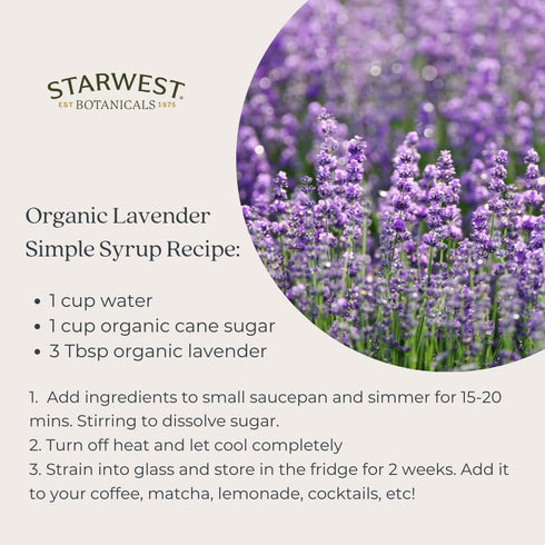 Starwest Botanicals Lavender Flowers Extra Organic Eco-Friendly (.49 oz)...
