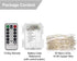buways Fairy Lights,2-Pack Battery Operated Waterproof Cool White 50 LED Fairy String Lights,16.4ft Silver Wire Light with Remote Control for Chri...