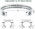 TONY & SANDY Inspirational Bracelets for Women Teen Girls Personalized Gifts for Daughter Granddaughter Mom Sister Friends Stainless Steel Engrave...
