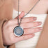 Aromatherapy Essential Oil Diffuser Necklace Stainless Steel lnspirational Locket Pendant(Flower)...