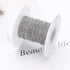 33FT Stainless Steel Jewelry Chains Silver Extender Chains Twisted Cable Chains Link Bulk for Jewelry Makings...