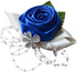 Arlai 1 pcs Wedding Bridesmaid Bride Wrist Corsage Decoration Hand Flower, Dark Blue...