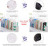MerryNine Clear Book Ends 4pcs, Acrylic Bookends for Shelves, Non-Slip Bookend Decorative for Heavy Duty Book, Books Holder Stopper for Kids, Book...