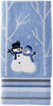 SKL Home Christmas/Gift Winter Friends Snowman Bath Towel, Blue...