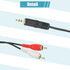 uxcell RCA to 3.5mm Cable 2RCA Male to Aux Car Audio Stereo RCA Cord Adapter for Smartphones MP3 Tablets Speakers...